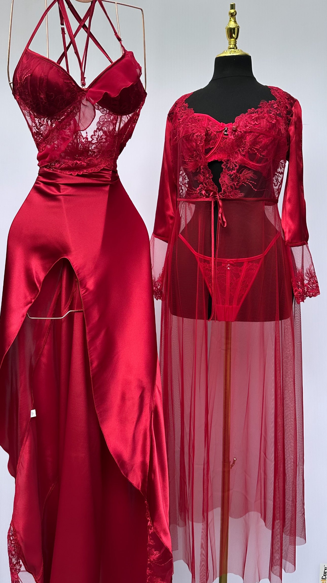 Selene Luxury Red Lingerie Set